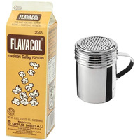 35Oz Carton Of Flavacol With 10Oz Stainless Steel Shaker