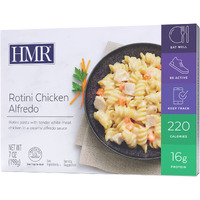 Hmr Rotini Chicken Alfredo Entr  E | Pre-Packaged Lunch Or Dinner To Support Healthy Eating | Ready To Eat | 16G Of Protein | Low Calorie Food | 7Oz Serving Per Meal | Pack Of 6