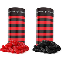 Licorice.Com Gourmet Licorice Candy Duo Pack - Australian Red And Black Twists