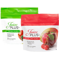 Juiceplus+ Fruit & Vegetable Blend Soft Chews (Chewables) - Delicious Vegan Gummies For Adults & Kids - 20 Fruits & Veggies, Vitamins - Easy To Chew - Prepacked 4 Pouches (2 Pouches, 30 Chews Each)