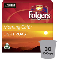 Folgers Morning Caf   K-Cup Coffee Pods 30 K-Cup Pods