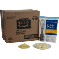 Basic American Foods Potato Pearls, Original Butter Mashed Potatoes, Large Size For Food Services And Restaurants, Easy To Prepare, Made With 100% Usa Grown Potatoes,28 Ounces (Pack Of 12)
