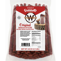 Weavers Original Snack Sticks (80 Mild Flavored 7"" Beef And Chicken Snack Sticks Per 40Oz Bag)