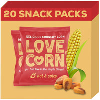 Love Corn | Habanero Chilli Delicious Crunchy Corn | 0.7Oz, 20 Bags | Low-Sugar, Gluten-Free, Plant Based, Non-Gmo