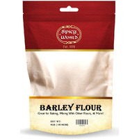 Spicy World Barley Flour - 4 Lb (64Oz) Bag | All-Natural, Raw, Usa Grown | Versatile Barley Grain For Baking, Cooking, And More | Rich Source Of Fiber