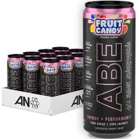 All Black Everything Sugar Free Energy Drink | Fruit Candy | 0 Calories | 12 Pack | 200Mg Natural Caffeine | Pre-Workout Sport Drink For Men And Women