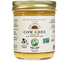 The Ghee Co, Grass Fed Ghee, 8 Oz, Non Gmo,Kosher And Halal, Paleo & Keto Friendly, Lactose & Casein Free, Made Homestyle, Glass Jar