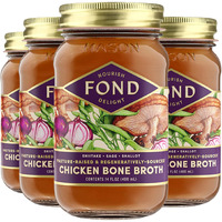 Fond Pasture-Raised Regenerative Chicken Bone Broth Infused With Organic Shiitake & Sage