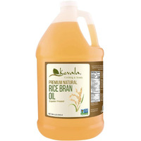 Kevala Rice Bran Oil - Rice Bran Oil For Cooking - Rice Oil - Deep Frying Oil - Non Gmo Cooking Oil - High Heat Cooking Oil - 128 Fluid Ounces - 1 Gal