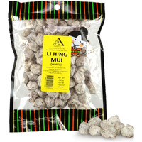 Asia Trans Seeded White Li Hing Mui Crack Seed Plums | Hawaiian Favorite | Salty, Sour, & Bitter Dried Asian Plum Candy