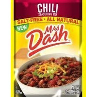 Mrs Dash Salt Free Chili Mix (1.25 Oz Packets) 4 Pack