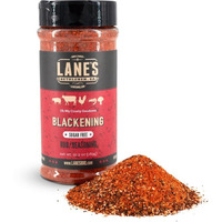 Lane's Blackening Seasoning For Fish, Handcrafted Blackened Fish Seasoning And Rubs For Chicken, Beef, Seafood & Steak, Cajun Blackening Seasoning Flavor, Gluten-Free, No-Msg, Made In The Usa, 10.2 Oz