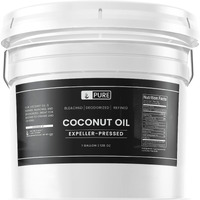 Pure Original Ingredients Coconut Oil (1 Gallon) Hexane-Free & Gluten-Free, Non-Hydrogenated