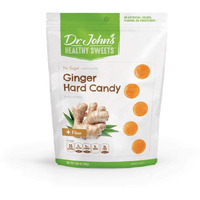 Dr. Johns Sugar Free Candy, Healthy Hard Candy With Zero Sugar, Low Calorie Snacks, Keto Friendly, Vegan, Gluten Free, Ginger Flavor, 24 Count, 3.85 Oz