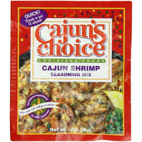Cajun's Choice - Cajun Shrimp Seasoning .3 Oz - Spicy Blend Of Herbs And Spices For Grilling, Saut  Ing, And Boiling - Adds Zesty, Creole Flavor To Seafood And More (Pack Of 12)