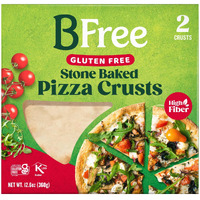 Stone Baked Pizza Crust By Bfree Foods- Gluten Free Pizza Dough - Keto Pizza Crust - Includes 2 Pizza Bases, 12.6 Oz [1 Pack]