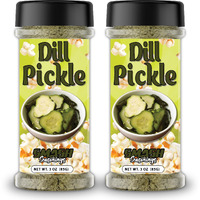 Smash Seasonings Dill Pickle Popcorn Seasoning - 2 Pack Of Delicious Popcorn Seasoning In A Shaker Bottle 3Oz