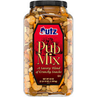 Utz Pub Mix, 42 Oz. Barrel, Savory Snack Mix With A Blend Of Crunchy Flavors For A Tasty Party Snack, Resealable Container, Trans-Fat Free And Kosher Certified