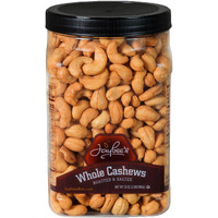 Cashews Roasted Salted - 32 Oz 2 Lbs | Whole Cashew Nut | Healthy Protein Snack | Natural Keto & Vegan Diet Friendly | Great For Cooking, Baking, Salads | Kosher | Jaybee's Nuts