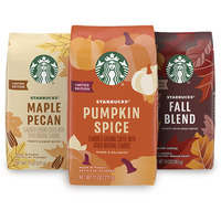 Starbucks Flavored Ground Coffee -Varitey Pack - Fall Limited Edition - 3 Bags Total