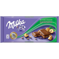 Milka Milk Chocolate Hazelnut, 3.52-Ounce Bars (Pack Of 10)