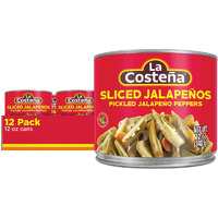 La Costea Sliced Jalapeo Peppers | Pickled Green Hot Jalapeos | 12 Ounce Can (Pack Of 12)