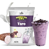 Fusion Select 2.2Lb Taro Milk Tea Powder, Taro Powder For Bubble Tea Flavored 3-In-1 Drink Powder With Cream & Sugar - Instant Pre-Mixed Beverage For Hot Or Cold Blends Or Yummy Frappes