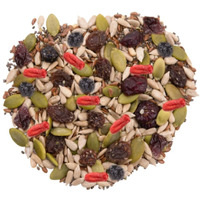 Gerbs Superfood Snack Mix 2 Lbs. | Top 14 Food Allergy Free | Bulk Bag | Made Usa | Raw Pumpkin Sunflower Chia Hemp Brown Flax Seeds Dried Blueberries Cherries Cranberries Raisins Goji Berry Trail Mix