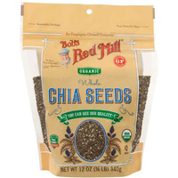 Bobs Red Mill Organic Chia Seeds, 12 Ounce (Pack Of 5)