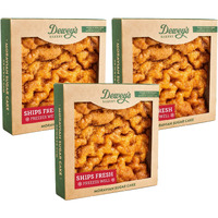 Dewey's Bakery Moravian Sugar Cake | Coffee Cake Baked With Cinnamon & Pure Cane Sugar | Fresh Baked, Get Well, Sympathy, Birthday Gift, Breakfast Treat | Pack Of 3 (14 Oz)