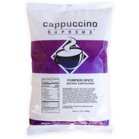 Cappuccino Supreme 2 Lb Bag Pumpkin Spice Instant Cappuccino Mix