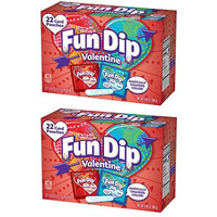 Fun Dip Valentine's Day Exchange Candy & Card Kit 44 Count Pack_Ab