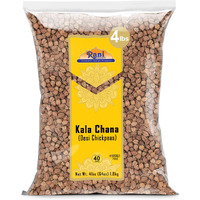 Rani Kala Chana (Desi Chickpeas Chana With Skin) 64Oz (4Lbs) 1.81Kg Bulk ~ All Natural | Gluten Friendly | Non-Gmo | Kosher | Vegan | Indian Origin