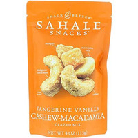 Glazed Mix, ,Tangerine Vanilla Cashew-Macadamia, 4 Oz- Pack Of 4