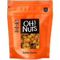 Golden Raisins | 2 Lb - Sun Dried Fruit | No Sugar Added | Dehydrated Fruit Bites | Packed In New York Zip-Seal Bag For Exceptional Freshness By Oh Nuts