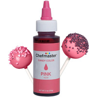 Chefmaster Pink Candy Color | True-Tone Shades | Oil-Based | Professional-Grade Dye | Easy-To-Use | 2 Oz