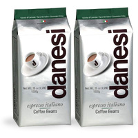 Danesi Caffe Italian Coffee Beans - Whole Roasted Coffee Beans For Espresso - Espresso Coffee Beans & Medium Roast Whole Bean - Coffee Bean - Coffee Beans Espresso - Coffee Whole Bean - Emerald (4.5Lb)