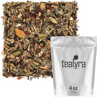 Tealyra - Calm Down - Nirvana - Chamomile Ginger Hibiscus - Wellness And Relaxing Herbal Loose Leaf Tea - Detox Tea - Caffeine-Free - All Natural - 110G (4-Ounce)