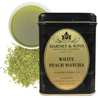 Harney & Sons White Peach Matcha Tea, Loose 4 Ounce Tin