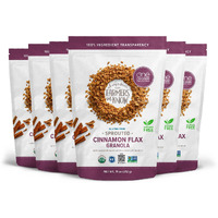 One Degree Organic Foods Sprouted Oat Cinnamon Flax Gluten Free Granola - Usda Organic, Vegan (11 Oz. - 6 Pack)