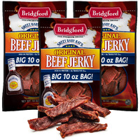 Bridgford Sweet Baby Rays Beef Jerky Original 10 Oz Pack Of 3 - Healthy Beef Jerky For Your Dietary Preferences - Ready-To-Eat High Protein Beef Jerky For On-The-Go Snacking And Busy Lifestyles
