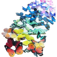 Sugar Robot Inc. Edible Butterflies Small Size Premium Crafted Made In The Usa Cake And Cupcake Toppers, Decoration (Rainbow)