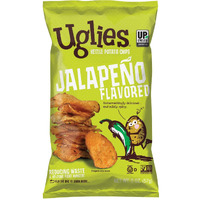 Uglies Jalapeno Kettle-Cooked Potato Chips, Gluten-Free Snacks, Kosher-Friendly Chips, Non-Gmo Snacks For Kids Or Office, Lunch Snacks, Individual Snack Pack, 2 Oz. Each, Pack Of 24