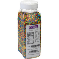 Decopac Quins Fancy Sprinkles, 19.5Oz, Candy Sprinkles In Handheld Container, Edible Sprinkles For Celebration Cakes, Cupcakes, Cookies - Bright Confetti Quins