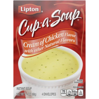 Lipton Cup-A-Soup, Cream Of Chicken 4 Ea (Pack Of 2)