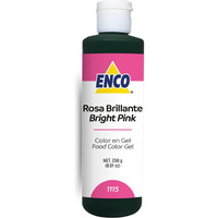 Enco Food Coloring Gel Bright Pink 8.8 Oz (250G) Concentrated, Vegan