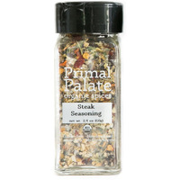 Primal Palate Organic Steak Seasoning, Certified Organic, 2.4 Oz Bottle