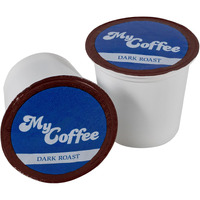 Coffee Pods Mycoffee - Organic, Specialty Grade, 100% Arabica, Non-Gmo Coffee [Dark Roast, 30 Ct Single Serve Pods]