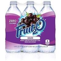 Fruit2O Zero Calorie Flavored Water, Grape, 6 Count (Pack Of 4)