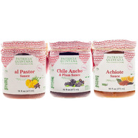 Patricia Quintana Mexican Marinade Sampler - Includes Achiote, Al Pastor, Chile Ancho & Plum (16 Oz, 3-Pack)